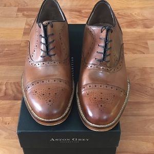 Aston Grey cap toe Oxford